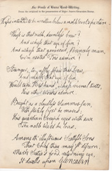 Facsimile of Burns' Hand-Writing